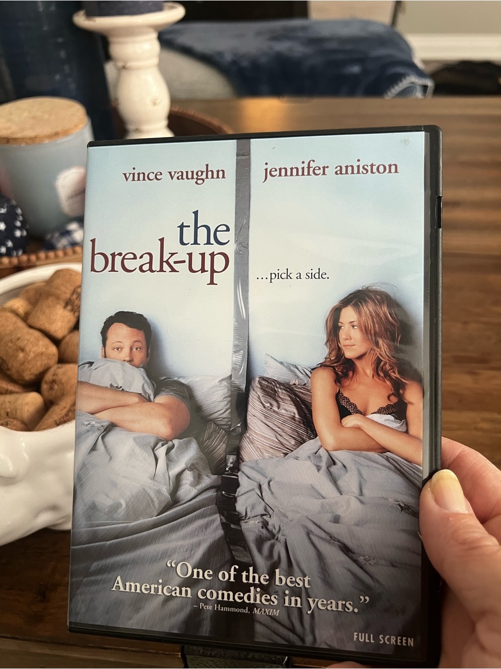 The Break-Up (DVD) Vince Vaughn Jennifer Aniston - Light Blue Cover